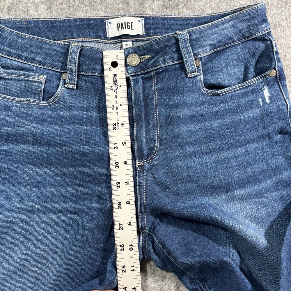Paige Womens Medium Wash Distressed Verdugo Ankle Jeans Siz e30 - Picture 13 of 15